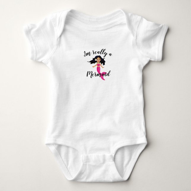 Mermaid Baby Bodysuit (Front)