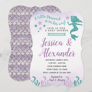 Mermaid Baby Shower Invitation