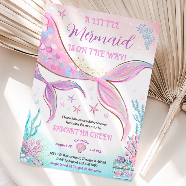 Mermaid Baby Shower Invitation (Creator Uploaded)