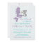 Mermaid Baby Shower Invitation Lavender and Teal