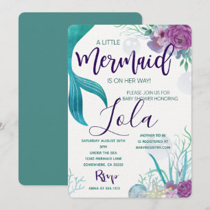 MERMAID BABY SHOWER INVITE