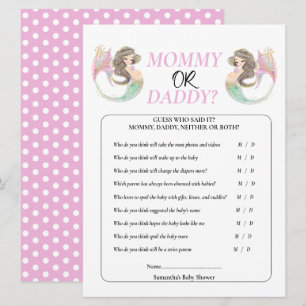 Mermaid baby shower under the sea mummy daddy invitation