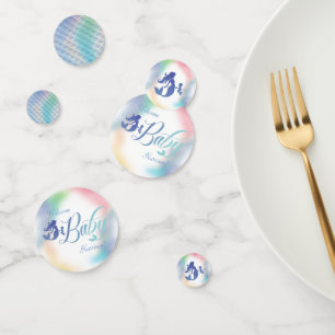 Mermaid Baby Shower Under the Sea Pastel Confetti