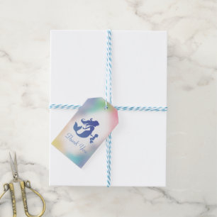 Mermaid Baby Shower Under the Sea Pastel Gift Tags