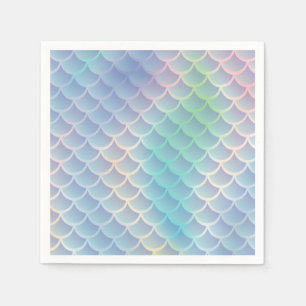 Mermaid Baby Shower Under the Sea Pastel Napkin