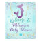 Mermaid Baby Shower Welcome Sign Poster Backdrop