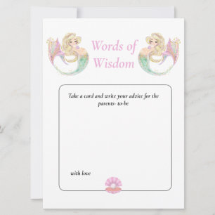 Mermaid Baby Shower. Wisdom Pink  poka dots  Invitation