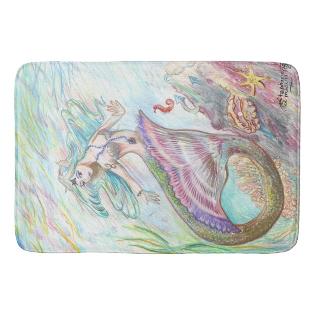 Mermaid Bath mat (Front)