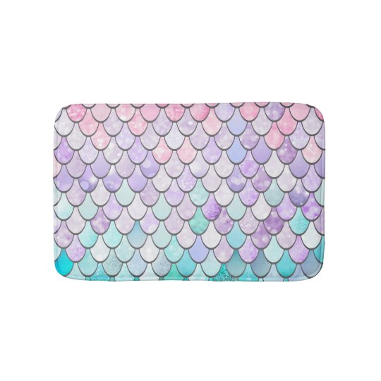 Mermaid Bath Mat Mermaid Bathroom Decor Bath Mat Zazzle Co Uk