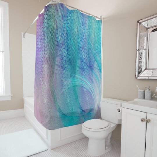 Mermaid Bathroom Decor Shower Curtain Zazzle Co Uk