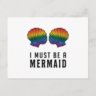 Mermaid Beach Bikini Carnival Bra Shell BH Gift Postcard