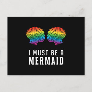 Mermaid Beach Bikini Carnival Shell BH Bra Gift Postcard