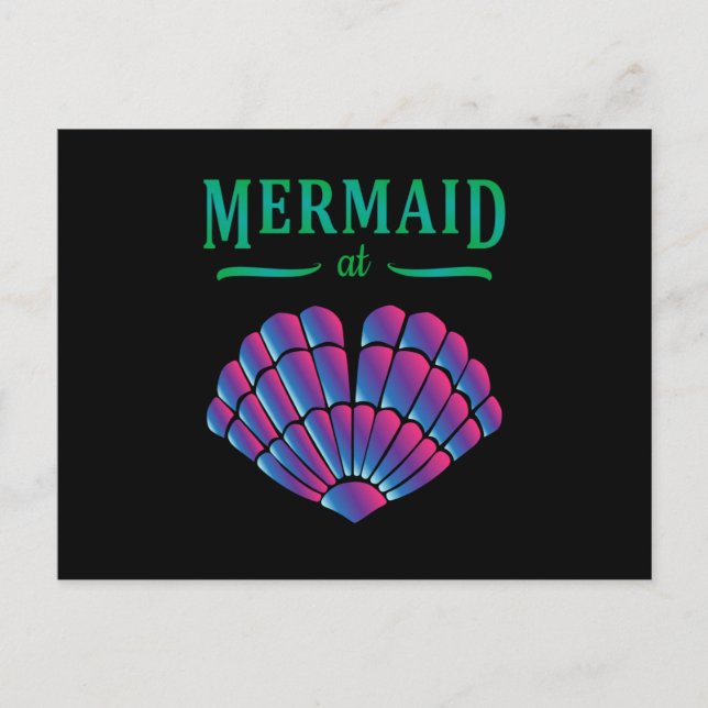 Mermaid Beach Bikini Carnival Shell BH Gift Idea Postcard (Front)