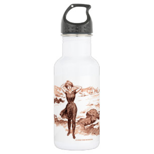 Mermaid Beach Gibson Girl Victorian Antique 532 Ml Water Bottle
