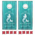 Mermaid Beach House Rustic Wood Family Name