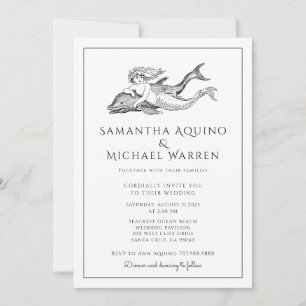 Mermaid Beach Wedding Invitation