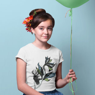 Mermaid Beautiful Hand Drawn Fantasy Art T-Shirt