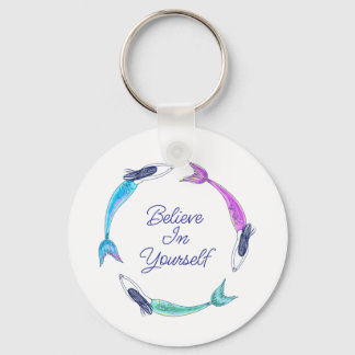 Mermaid - believe in yourself key ring