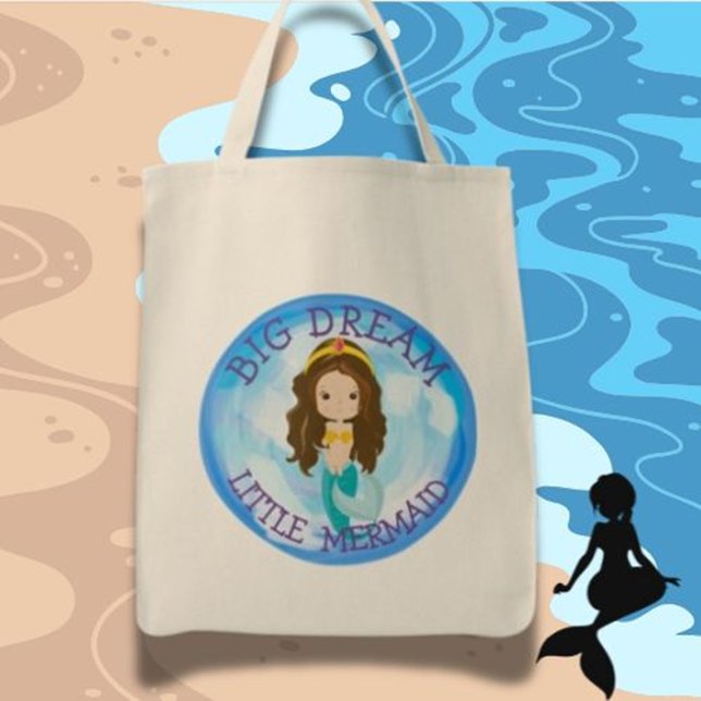 Mermaid BIG DREAM Tote Bag (Carry your dreams everywhere with the Mermaid BIG DREAM Tote Bag)