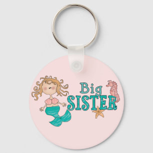 Mermaid Big Sister Key Ring