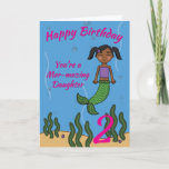 Mermaid Birthday Card for Daughter Any Age<br><div class="desc">Send this cute Mer-mazing Mermaid card to your daughter to celebrate her turning "insert age". Designed by Cupsie’s Creations.</div>