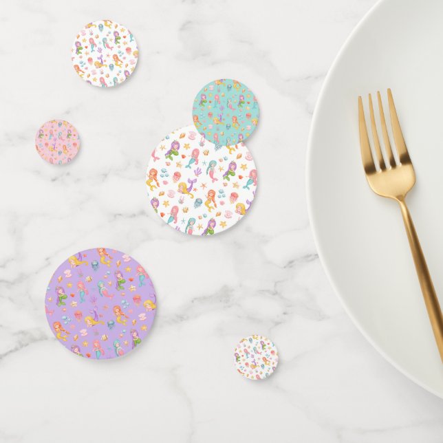 Mermaid Birthday Confetti (Group)