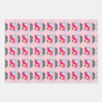 Mermaid Birthday  Design – Underwater  Wrapping Paper Sheet