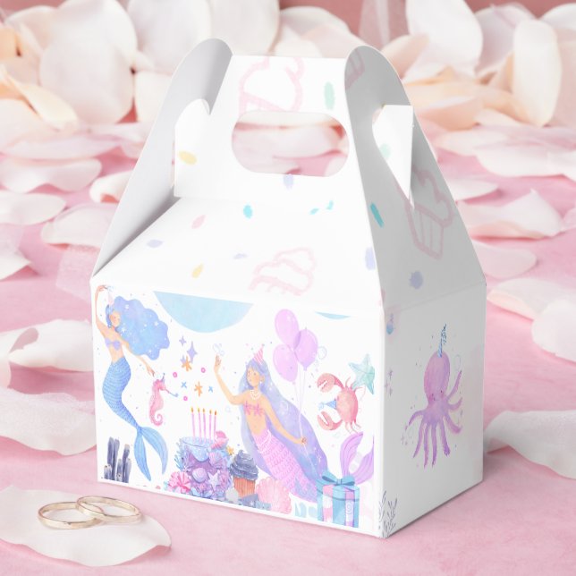 Mermaid Birthday Favour Box (Wedding)