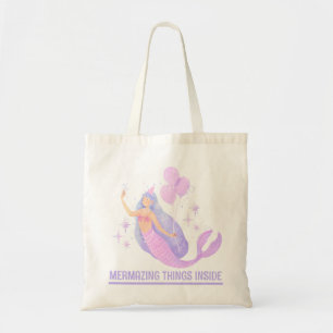 Mermaid Birthday Girl 1st Under the Sea Party Tote Bag
