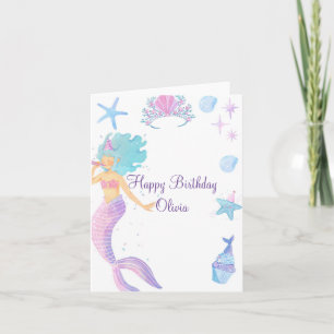 MERMAID BIRTHDAY GREETING CARD