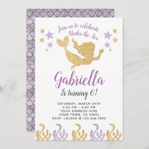 Mermaid Birthday Invitation