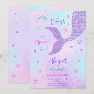 Mermaid Birthday Invitation