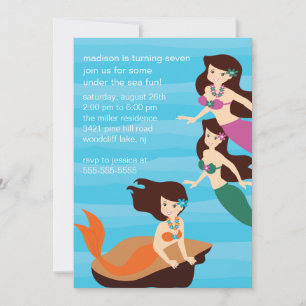 Mermaid Birthday Invitation