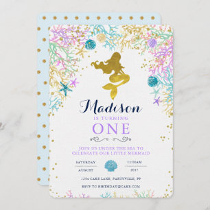 Mermaid Birthday Invitation