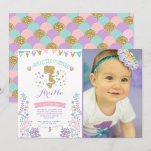 Mermaid Birthday Invitation Under The Sea Party
