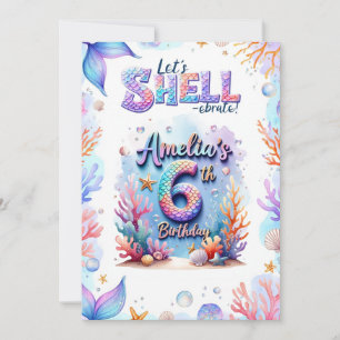 Mermaid Birthday Invitation – Under the Sea Party 
