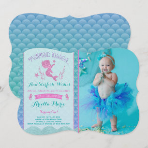 Mermaid Birthday Invitation Under The Sea Party