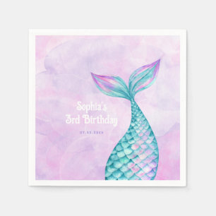 Mermaid Birthday Napkin
