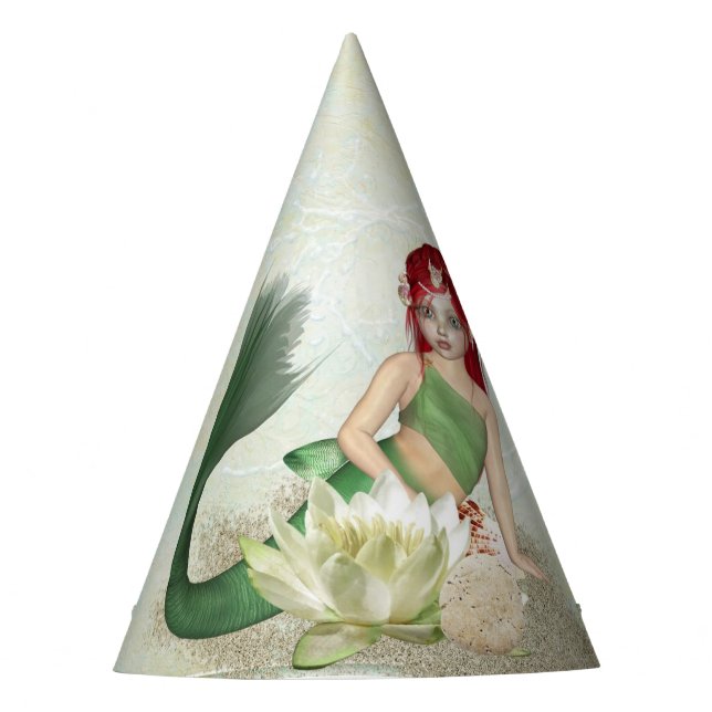 Mermaid Birthday Party Girl Hat (Front)