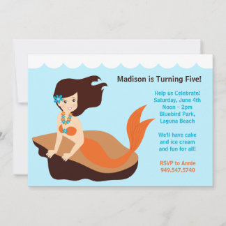 Mermaid Birthday Party Invitation