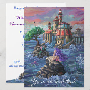 Mermaid Birthday Party Invitation
