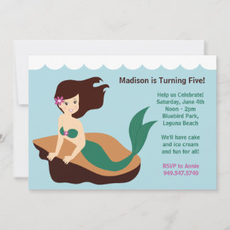 Mermaid Birthday Party Invitation