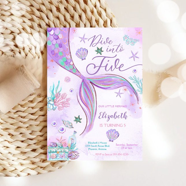 Mermaid Birthday Party Invitation (Creator Uploaded)