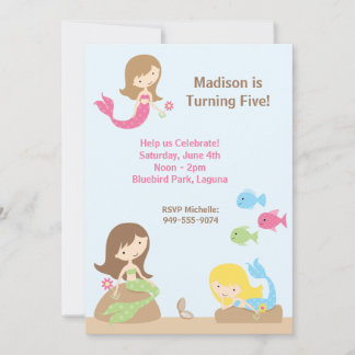 Mermaid Birthday Party Invitation