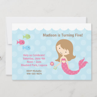 Mermaid Birthday Party Invitation
