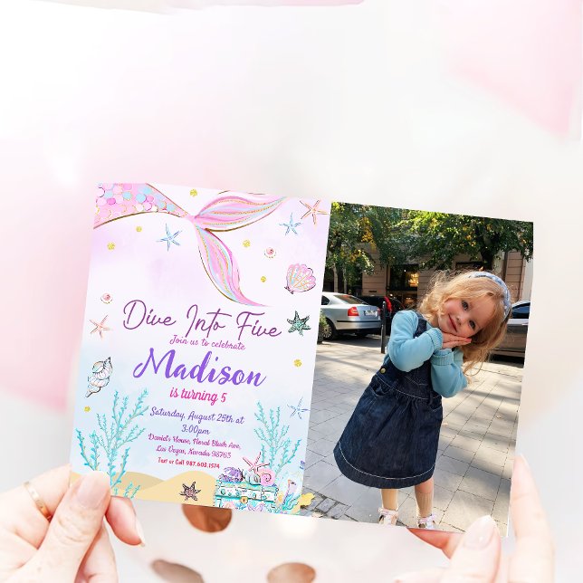 Mermaid Birthday Party Under The Sea Party  Invitation (Creator Uploaded)