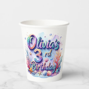 Mermaid Birthday Party – Under the Sea Party Paper Cups
