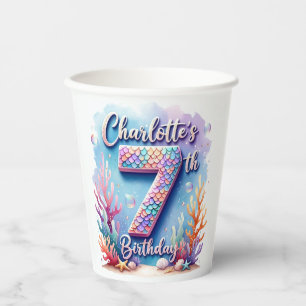 Mermaid Birthday Party – Under the Sea Party Paper Cups