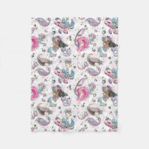 Mermaid blanket Ocean theme 