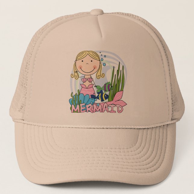 Mermaid - Blonde Tshirts and Gifts Trucker Hat (Front)